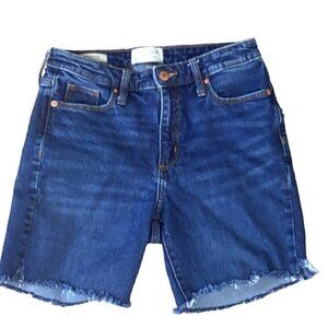 Universal Thread Goods Co Women's Cutoff Blue Jean Shorts Raw Edge Sz 6 263A